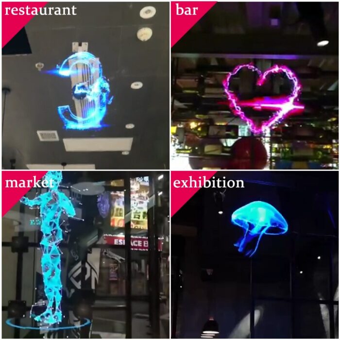 85cm 3d hologram projection led fan advertising screen