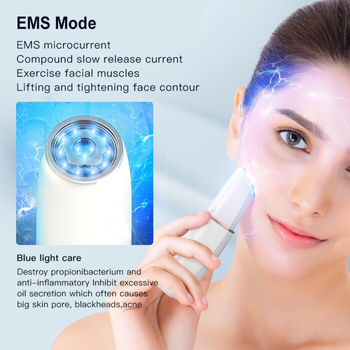 6 in 1 rf beauty device ems face lifting facial mesotherapy massager
