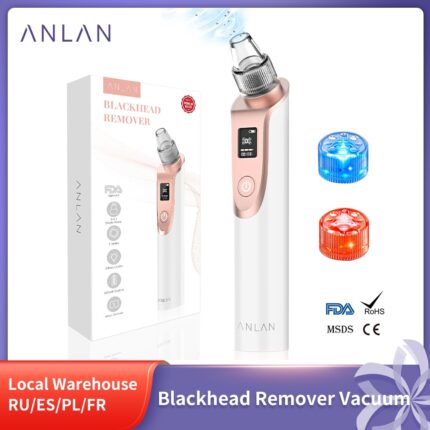 Anlan blackhead remover vacuum pore cleaner acne comedones removal black head remover face care pimples tools comedone extractor