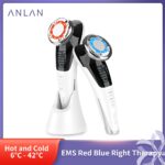 Ems facial massager led light therapy sonic vibration wrinkle removar