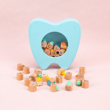 High quality baby teeth box wooden souvenirs