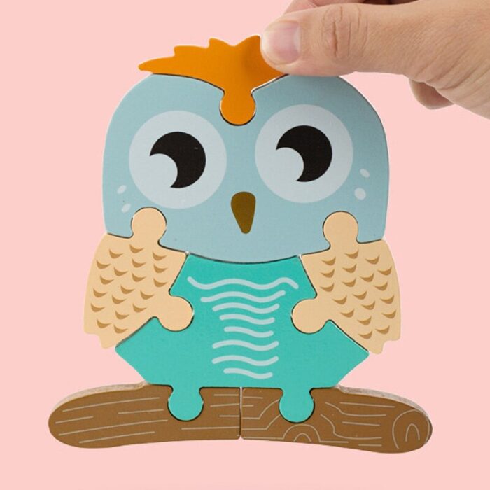 High quality baby 3d wooden puzzle