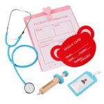 Kids wooden medical kit role play classic toy