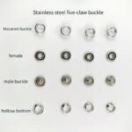New stainless steel five claw button set