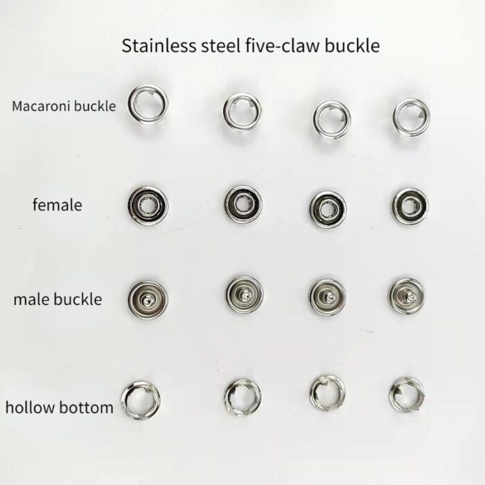 New stainless steel five claw button set