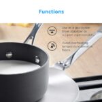 Stainless steel gas and electric stovetop heat diffuser