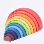 Toddler playset montessori and waldorf inspired rainbow wooden toys