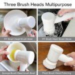 Wireless electric home, kitchen, bathtub cleaning brush
