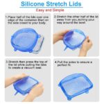 Wonderlife 6 silicone lids reusable sealed food wrapper lids keep bowls sealed fresh and flexible packaging kitchen utensils