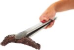 18-inch professional extra long tong with acacia wood grips, heavy duty bbq tongs