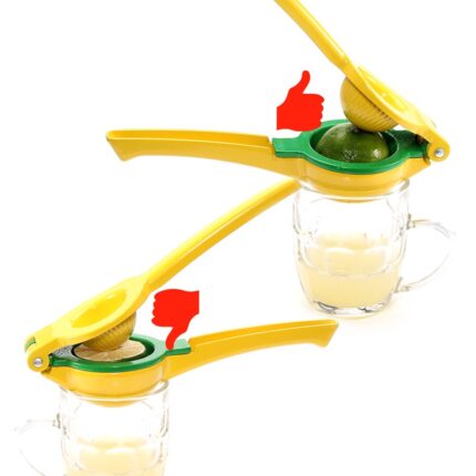 2-in-1 lemon lime squeezer – hand juicer lemon squeezer – max extraction manual citrus juicer