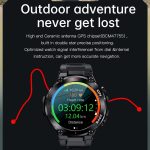 Gadgend new gps track smart watch men heart rate blood oxygen monitor ip68 waterproof 480mah smartwatch custom dials sport bracelet