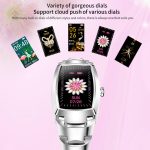 Gadgend 2023 new smart watch women lovely bracelet waterproof heart rate monitor sleep monitoring ladies smartwatch connect ios android