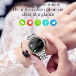 Gadgend 2023 smart watch women heart rate blood monitoring full touch screen ip68 waterproof fitness tracker smartwatch for android ios