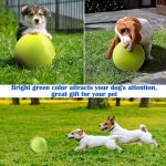 24cm dog tennis toy green rubber inflatable big ball puppy funny interactive large training tennis balls pet dog chew toys