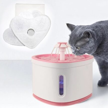 4 pcs cat water fountain filters activated carbon replacement filter for automatic drinking heart shaped pets supply