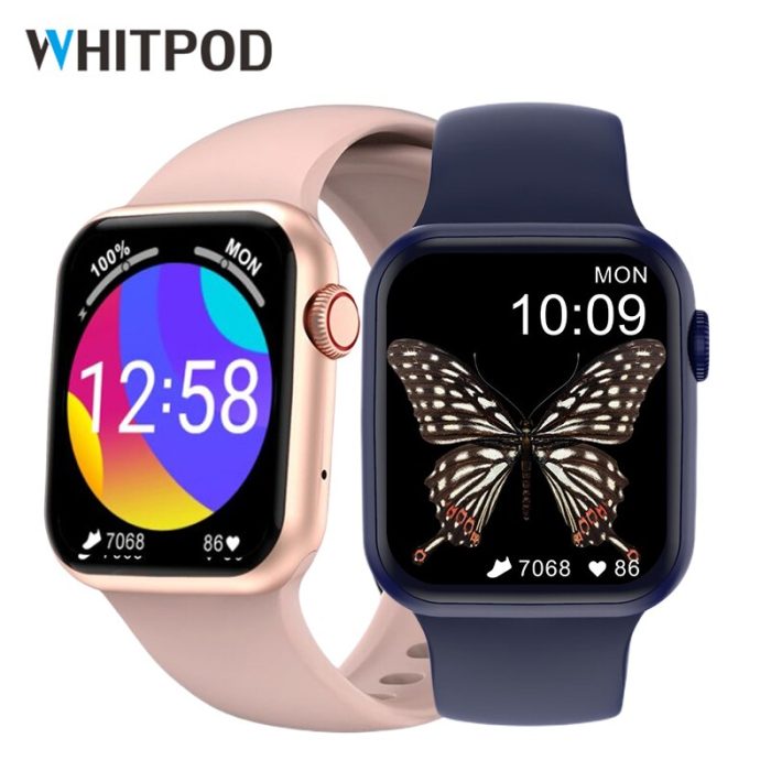 44mm smartwatch 2023 men’s women smart watch custom watch face wireless charging bluetooth calls watches fitness bracelet