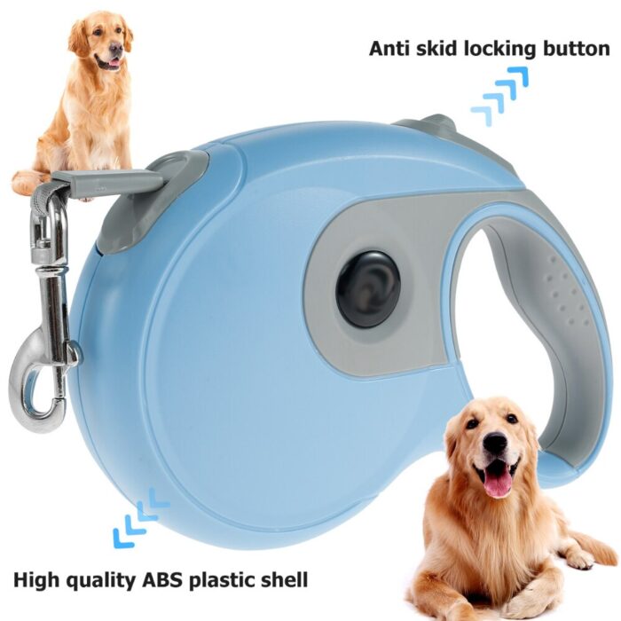 8m retractable dog leashes for large dogs extendable handle leads with lock control heavy duty strong rope pet walking leash