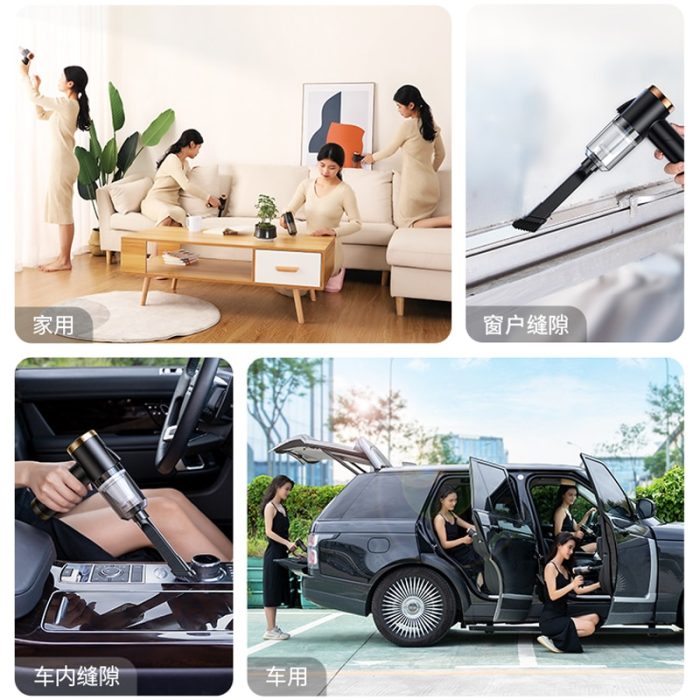 9000pa wireless car vacuum cleaner cordless handheld auto vacuum home & car dual use mini vacuum cleaner with built-in battery