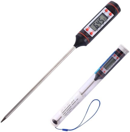 Accurate food cooking thermometer long probe digital instant read meat thermometer for grilling smoker bbq kitchen thermometer