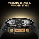 Gadgend t-rex 2 rugged outdoor gps smartwatch 24-day battery life 150+built-in sports modes smart watch for android ios