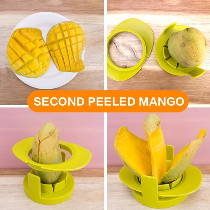 Apple slicer corer mango slicer and peach tomato slicer— express interchangeable 3 in 1 slicer multifunction kitchen gadget