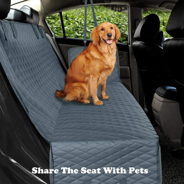 Black dog car seat cover waterproof pets back seat protector mat car hammock against dirt oxford cloth dog cat travel pads
