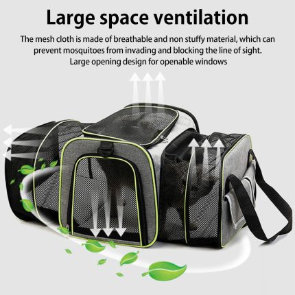 Cat carrier bag foldable pet car travel carrier bags extensible puppy kitten cage breathable portable pets outdoor hand bags