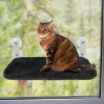 Cat window perch foldable kitten hammock hanging pet windows hammock seat with suction cups cats winter warm sleeping bed