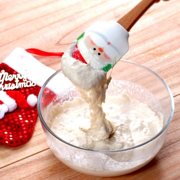 Christmas cake decorating spatula, silicone spatulas – great for christmas decorating, gifts and baking