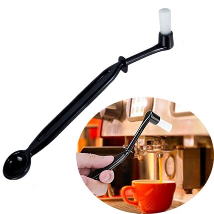 Coffee machine cleaning brush with spoon for espresso machine / coffee cleaning tool