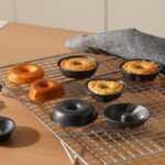 Donut pan for baking, upgraded deepened doughnut tray, 12 pack mini bagel mold for oven, nonstick and heavy duty