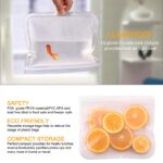 Food storge bags, reusable zero waste airtight seal sandwich & snacks & fruit & lunch preservation bags, kitchen tools