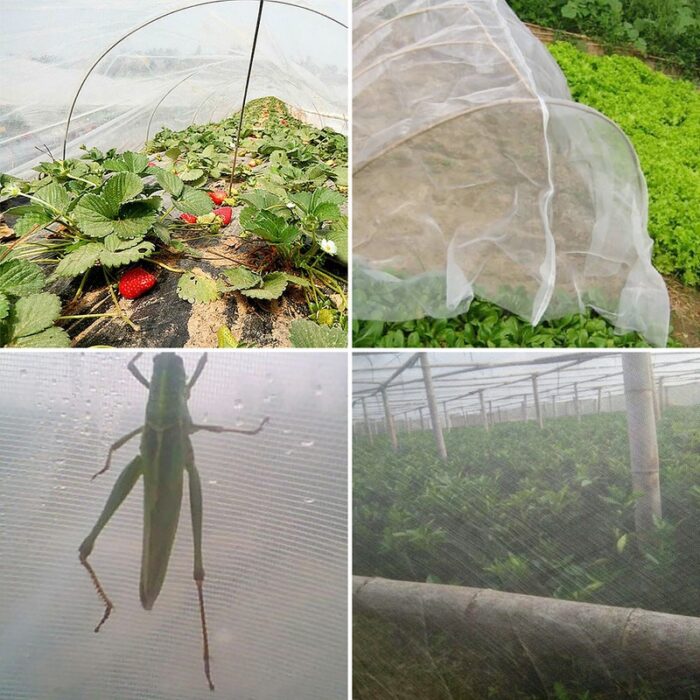 Garden vegetable insect net cover plant flower care protection network bird insect pest prevention control mesh 6/10m long