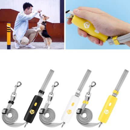 Hand free dog leash reflective adjustable strong dog leash with lock for small medium dogs traction lead durable rope leashes