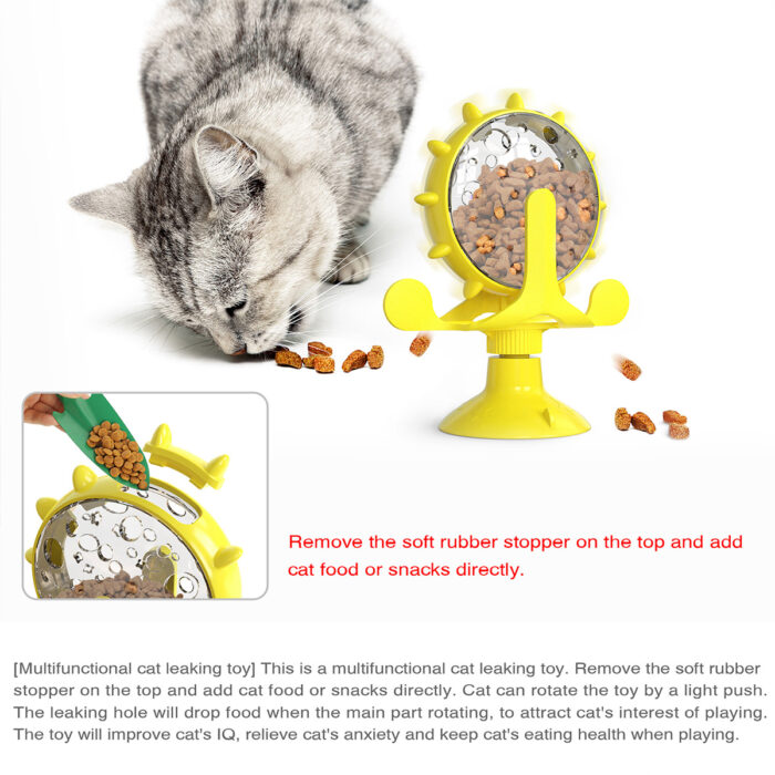 Interactive treat leaking toy for cat dogs original slow feeder funny dog wheel pet products accessories leaking ball