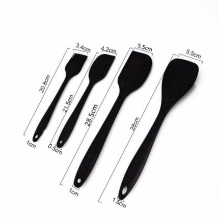 Kitchen utensils cooking set includes 10 pieces non-stick cookware spaghetti server, soup ladle, slotted turner, whisk
