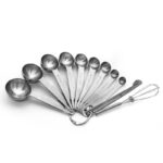 Measuring spoons set – heavy duty stainless steel measuring tools for kitchen cooking and home baking