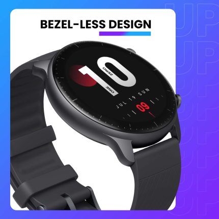 [new version] gadgend gtr 2 smartwatch alexa built-in curved bezel-less design ultra-long battery life smart watch