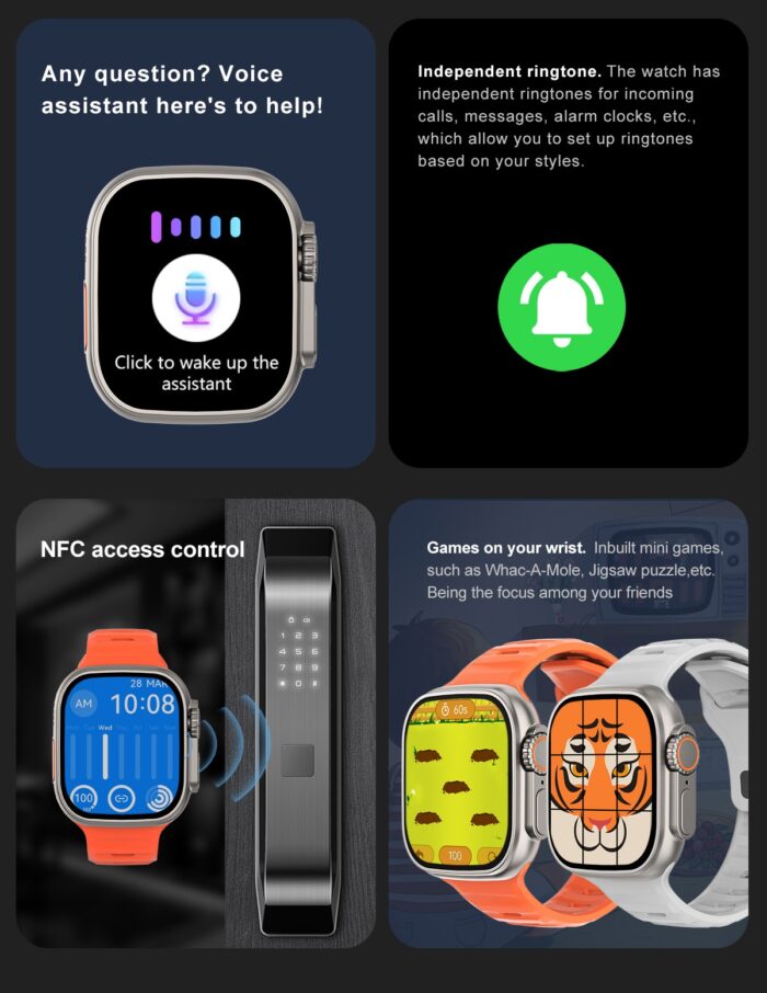 Newest smart watch ultra series 8 nfc smartwatch men women