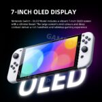 Nintendo switch oled model game console white and neon set