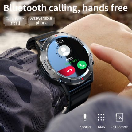 Gadgend 2023 bluetooth call smart watch men sport fitness tracker smartwatch heart rate ip68 waterproof 400mah for android ios