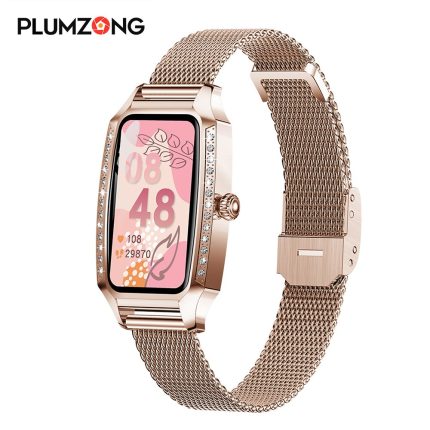 Gadgend ladies smart watch fashion bracelet heart rate monitor ip68 waterproof lovely women fitness smartwatch for android ios