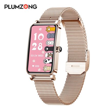 Gadgend women smart watch custom dials full touch screen ip68 waterproof smartwatch women heart rate monitor lovely bracelet