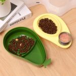 Pet dog cat feeder avocado shape automatic drinking water bottle kitten slow food feeding bowl small pets feeder container