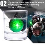Pet dog led light lamp tag for collar harness leash 3 light modes waterproof night safety outdoor walking lights dogs supply