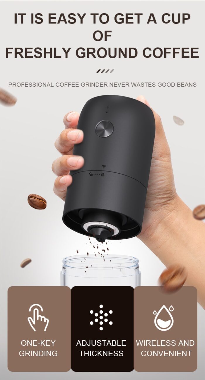 Portable coffee usb rechargeable grinder