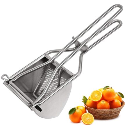Potato ricer, heavy duty stainless steel potato masher and ricer kitchen tool, press and mash for perfect mashed potatoes