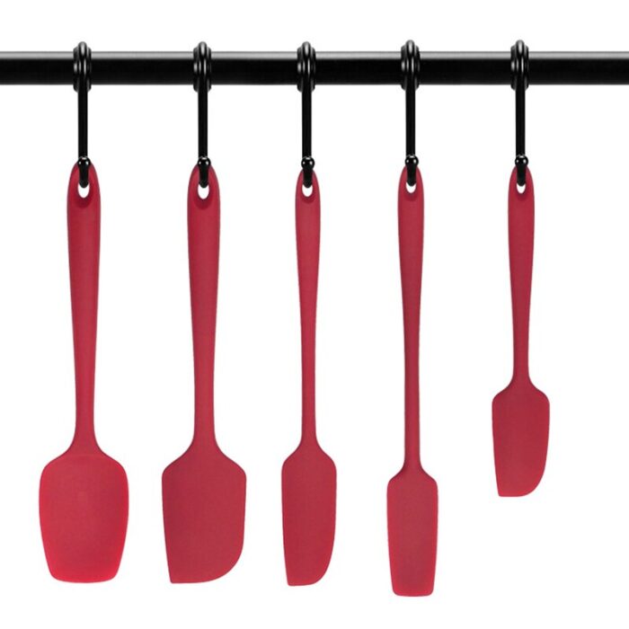 Premium silicone spatula, non-stick kitchen utensils for cooking, baking and mixing- ergonomic one piece design