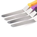 Professional cake decorating tools – 6″, 8″ & 10″ stainless steel butter cake icing spatula variety set